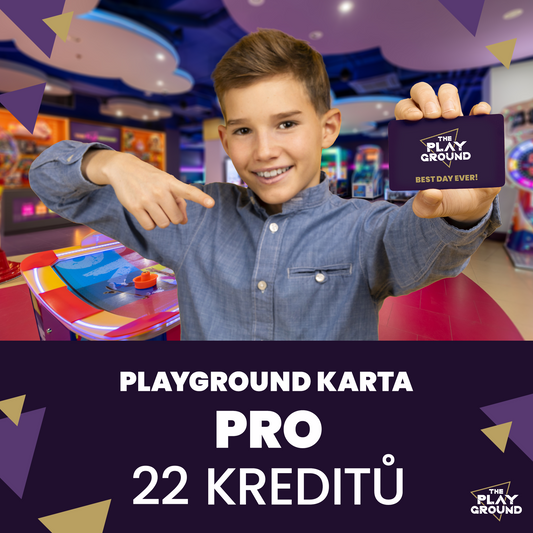Playground karta PRO - 22 kreditů + 1x Kolo štěstí
